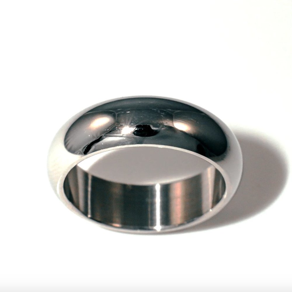 Men's Stainless Steel 7mm Wedding Band Ring Size 10